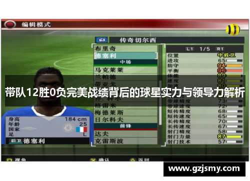 带队12胜0负完美战绩背后的球星实力与领导力解析
